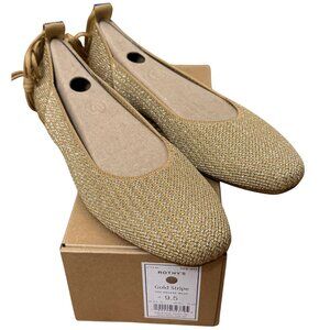 Rothy's The Square Wrap Gold Stripe Size 9.5 NEW